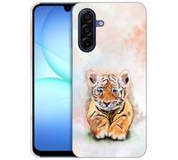 GlamCase Custodia per Samsung Galaxy A17 5G / 4G, Samsung A17 - Cute Baby Tiger stampata carina sottile ed elegante custodia protettiva in plastica rigida per Samsung A17 5G / 4G