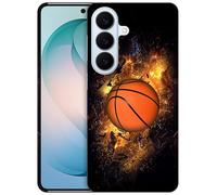 GlamCase Custodia per Samsung Galaxy S26 5G, Samsung S26 - Design con stampa di basket on fire carino sottile ed elegante in plastica rigida a scatto custodia protettiva posteriore per Samsung S26
