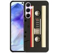 GlamCase - Custodia rigida vintage stampata cassetta per A55 bianco