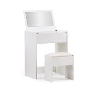 Glamdesk - Specchio da Trucco Bianco
