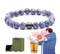 Glame Anti Alcohol Bracelet, Anti Alcohol Magnetic Bracelet Women & Men, Helps Reduce the Urge to Drink, Relieve Anxiety and Stress (O)