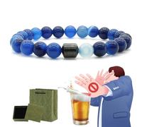 Glame Anti Alcohol Bracelet, Anti Alcohol Magnetic Bracelet Women & Men, Helps Reduce the Urge to Drink, Relieve Anxiety and Stress (I)