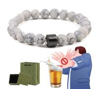 Glame Anti Alcohol Bracelet, Anti Alcohol Magnetic Bracelet Women & Men, Helps Reduce the Urge to Drink, Relieve Anxiety and Stress (V)