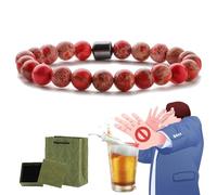 Glame Anti Alcohol Bracelet, Anti Alcohol Magnetic Bracelet Women & Men, Helps Reduce the Urge to Drink, Relieve Anxiety and Stress (P)