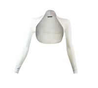 GLAMEXX24 Bolero da Donna Elegante Bolero Giacca a Maniche Lunghe Aermel Bolero Giacca a Spalla Corta Shrug Cardigan Festivo Blazer Cardigan Leggero da Abito per Feste, Verde Scuro, M