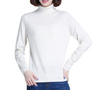 GLAMEXX24 Felpa Pullover in Maglia Casual a Maniche Lunghe Tinta Unita da Donna Pullover in Maglia fine Caldo