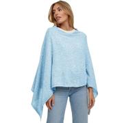 GLAMEXX24 Poncho Donna Invernale Tinta Unita Cashmere Feeling Maglia Mantella Elegante per cerimonia Sciarpa Mantovana per Primavera e Autunno