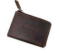 Glamicci Tasca per carte di credito per uomini e donne, 8 scomparti per carte di credito, portafoglio con protezione RFID, piccolo portafoglio in pelle con cerniera per carte | Portafoglio unisex,