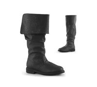 Glamidea Stivali Slip-on Medievali per Uomo Eleganti e Piatti Western Rinascimento Steampunk a Mezza Altezza da Tempo Libero con Tacco Blocco Monocromatici Stivali da Cavaliere