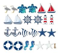 Glamifyr 24 decorazioni marittime, decorazione marittima, decorazione marittima, decorazione marittima, decorazione marittima, decorazione marittima, anello di salvataggio, per decorazioni da parete