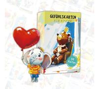 Glamifyr 56 carte sentimentali per bambini, carte sentimentali per bambini, carte emozioni, diario sensazionale, testi esplicativi, carte educative per bambini a partire dai 4 anni, autoregolazione