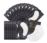 GLAMLASH 100 Paia Patch Occhi per Extension Ciglia Gel Patches per Lash Tech(100 Paia,NERO)