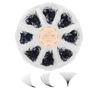 GLAMLASH 500 pz Extension Ciglia 12D 0.05mm D Curva 8-15mm Mix | Volume Russo Ventaglio Premontate per Uso Professionale in Salon