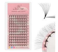 GLAMLASH Extension Ciglia 10D 0.07mm C Curva 8-15mm Mix | Volume Russo Ventaglio Premontate per Uso Professionale in Salon