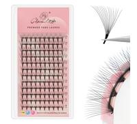GLAMLASH Extension Ciglia 14D 0.05mm D Curva 8-15mm Mix | Volume Russo Ventaglio Premontate per Uso Professionale in Salon