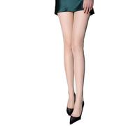 Glammere - Pearlescent Universal Stretch Anti-Scratch Pantyhose, Super Flexible Shiny Silk Stockings. (Nature)