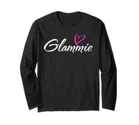 Glammie con Cuore Rosa Divertente per Zia e Nonna, Idea Regalo Maglia a Manica
