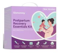 Glamommy Kit essenziale per il recupero post-partum da donna, include scatola per tutto, bottiglia Peri, spray rinfrescante, biancheria intima usa e getta post-partum, cuscinetti post-partum, impacchi
