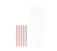 GlamorDove 5 anelli per extension per capelli con micro perline, strumento di filettatura rimovibile per extension di trama, extension con piume, per tubi Microlinks Microbeads