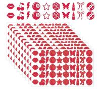 Glamoreal 500Pcs adesivi abbronzanti per il corpo, accessori per lettini abbronzanti per donne e ragazze, tatuaggio solare rosa trendy Y2K estate spiaggia elementi essenziali per prendere il sole
