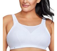 Glamorise Custom Control Sports Bra Wirefree #1166, Reggiseno Donna, Bianco, 8E (Taglia Produttore: 44DD)