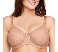 Glamorise Lace Comfort Wonderwire Bra Underwire #9855 Reggiseno, Cappuccino, 44D Donna