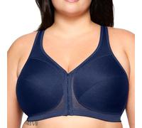 Glamorise Reggiseno Magiclift Senza Ferretto #1265 Copertura Completa, Opace, Blu, 54J Donna