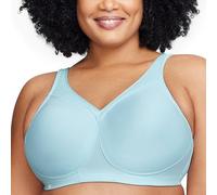 Glamorise Magiclift Reggiseno Sportivo Cuciture Senza Ferretto #1006, Opaco, Acqua Satinata, 6H Donna