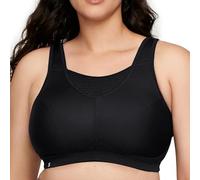 Glamorise Bustino Sportivo ad Alte Prestazioni Reggiseno, Nero, 4D Donna