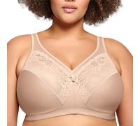 Glamorise Women's Glamorise Magic Lift Minimizer Full Coverage Bra, Beige (Café 211), 38C UK