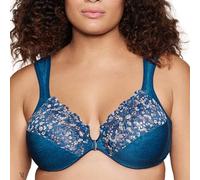 Glamorise Wonderwire Front-Closure Bra Underwire #1245 Reggiseno con Scollatura a V, Opaque, Denim Scuro, 5F Donna
