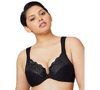 Glamorise Elegance Front Close Underwire Bra, Reggiseno a Coppa Piena Donna, Nero (Black 2), 6D (Taglia Produttore: 90D)