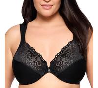 Glamorise Full Figure Wonderwire Front Close Bra #1245 Reggiseno a Coppa Piena, Nero (Black 002), 5G (Taglia Produttore: 40G) Donna