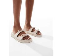 Glamorous - Sandali color panna con due fiocchi e plantare sagomato-Multicolore 36