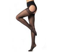 GLAMORY Glamory Plaisir Plaisir Ouvert 20 collant con bretelle Donna (Pacco da 2)