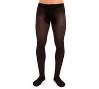 GLAMORY Support 40 Collant di Sostegno da Uomo Nero 4XL
