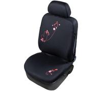 Glamour Coprisedile Singolo anteriore Universale nero-rosso START