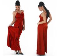 Glamour Gala Abito da Sera IN Nobile Raso Rosso #AK359