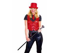 Glamour Girl: Waistcoat W/Bow Tie, Red