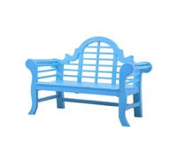 Glamour Haven Piccole panchine da giardino resistenti per estern Sedia da giardino in legno for esterni - Panca con schienale for parco e cortile, Panchina da esterno per giardino, veranda e parc