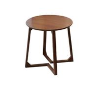 Glamour Haven Tavolino laterale multifunzionale Tavolino laterale for divano, casual, piccolo, rotondo, basso, retrò, in legno, for balcone, soggiorno Tavolino salvaspazio per piccoli soggiorni