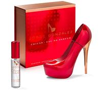 GLAMOUR & HEELS - EDICIÓN CHICAS Eau de Parfum 100 +15 ml - Profumo da donna in flacone con tacco alto con nebulizzatore tascabile - Profumo floreale sensuale per le donne