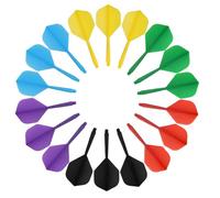 GlamRays 18 Pezzi Set di Alette per Freccette Standard, Alette per Freccette con Punta in Acciaio/Punta in Plastica Morbida, Accessori di Ricambio per Freccette