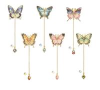 GlamRays 6 Pezzi Metallo Farfalla Segnalibro Con Catena, Oro Cava Segnalibro Pittura A Olio Tema Libro Segnalibro Segnalibro Per Gli Amanti Libro Autori Lettore Bambini Adolescenti