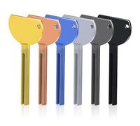 GlamRays 6 pezzi schiacciatori per tubi, dentifricio, strumento per spremere tubi, spremitubi in metallo, rullo per tubi, dentifricio, spremitubi per tutti i tubi (6 colori)