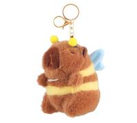 GlamRays Charming Angel Capybara Plush Keychain with Fluttering Wings - Un Accessorio Carino e Creativo per Gli Amanti dei Capibara