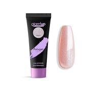 Glam'Up Paris Poly Gel Semi-Permanent - Gel di Estensione in Tubo, Gel di Costruzione Unghie UV - Art Design per Unghie - Facile da usare, a lunga durata, rosa glitterato