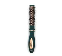 Glam'Up Paris - Spazzola rotonda Brushing, spazzola mini con ceramica termica, lunga tenuta, ideale per capelli corti e medi lunghi, colore: verde oro rosa