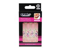 Glam'Up Paris - Unghie finte Stiletto n. 122 - Fiori e nude