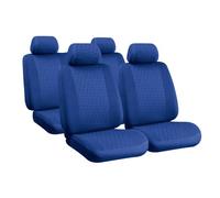 Glamur Basic-Fit, set fodere coordinate in jacquard Blu 2 anteriori, posteriori,